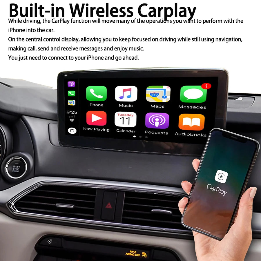 Car Android Screen Multimedia Video Player For Mazda Cx-9 Cx9 CX 9 2021 2020 CarPlay GPS N