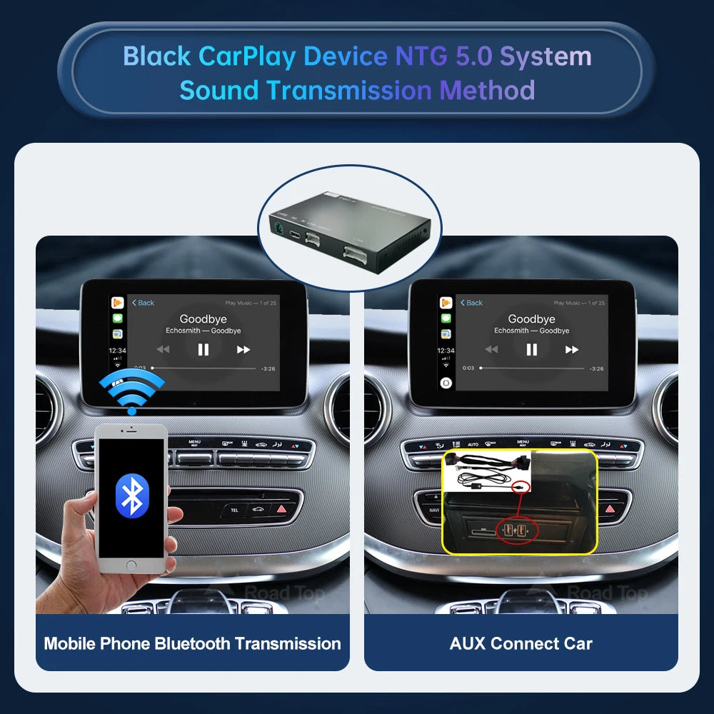 Wireless CarPlay for Mercedes Benz V-Class W447 2014-2018 Vito Viano NTG5.0 with Android A | AUTOKITSHOP