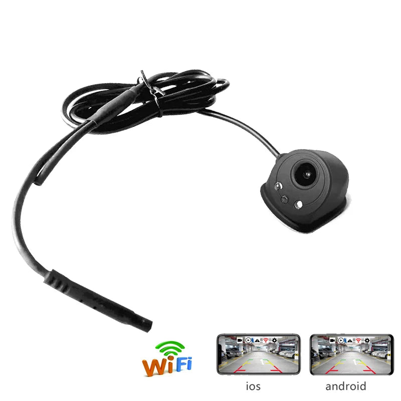 WiFi Car Backup Camera 720P Waterproof Front Side Vehicle Camera Night Vision Backup Parki