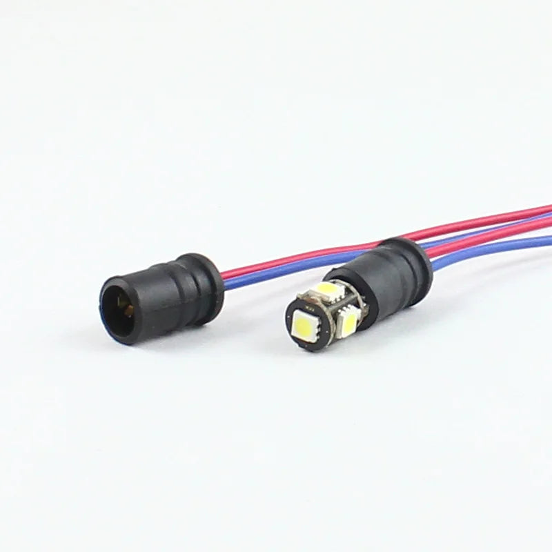 2-4pcs T10 W5W LED Bulb Holder Socket Cable T10 194 LED interior Lamp bulb Adapter socket