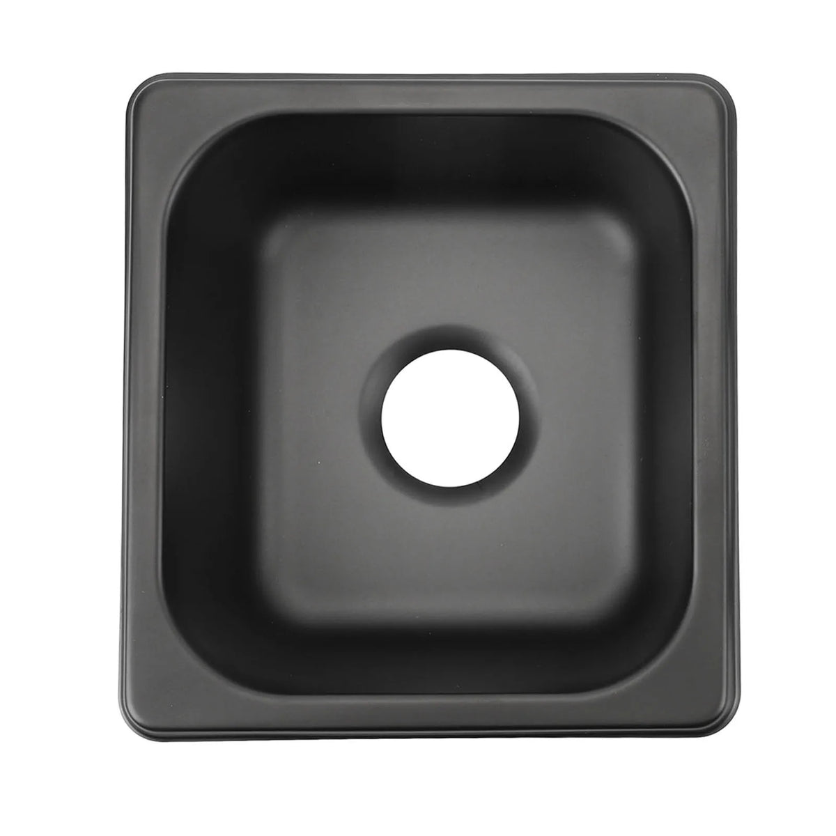 176×162×65mm RV Sink 304 Stainless Steel Black Electroplated Drop in Bar Sink for Boat RV Bathro - Automotive LED Light