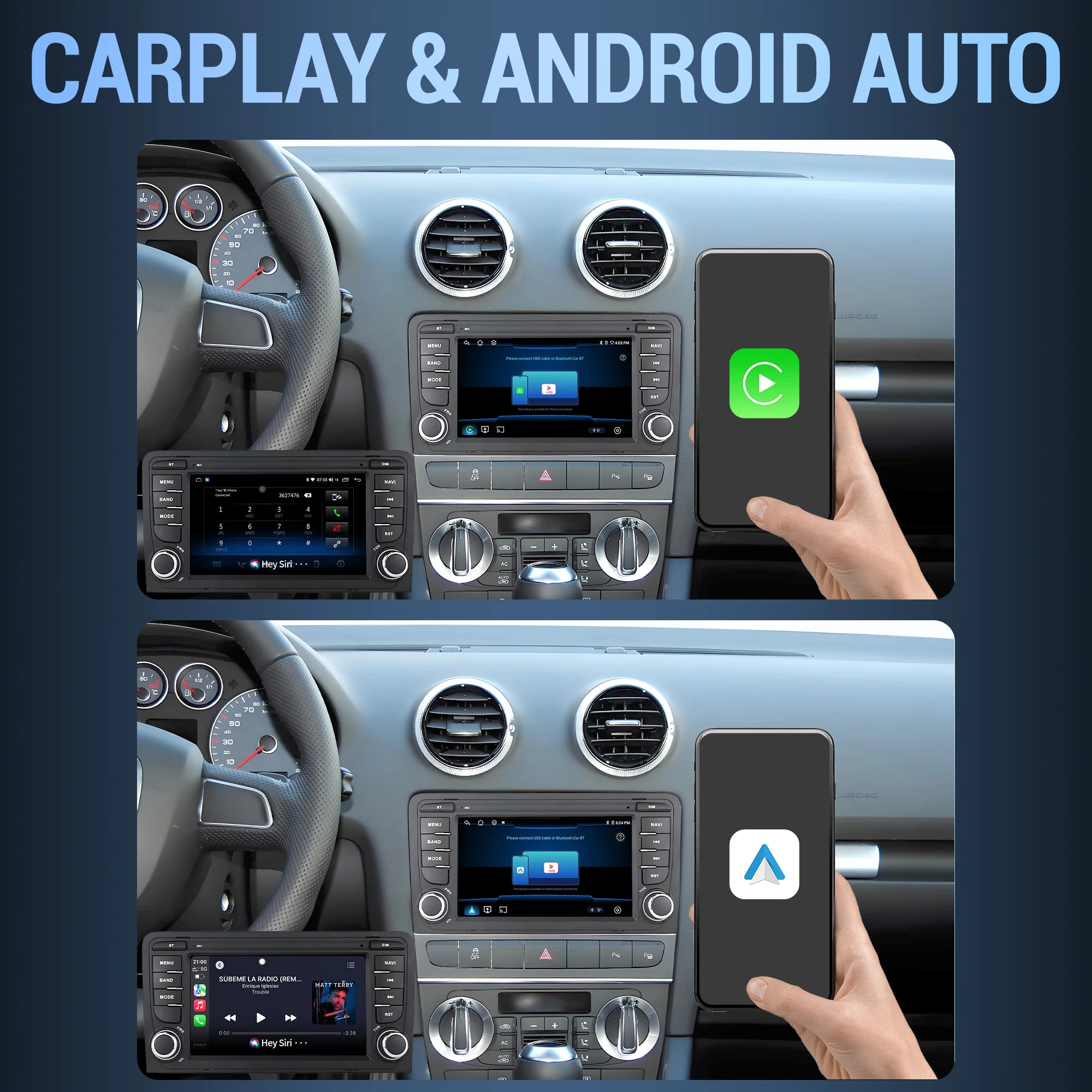 7 inch Car Radio For Volkswagen Touareg 2004-2011 Transporter 2004-2007 2008 2009 Wireless