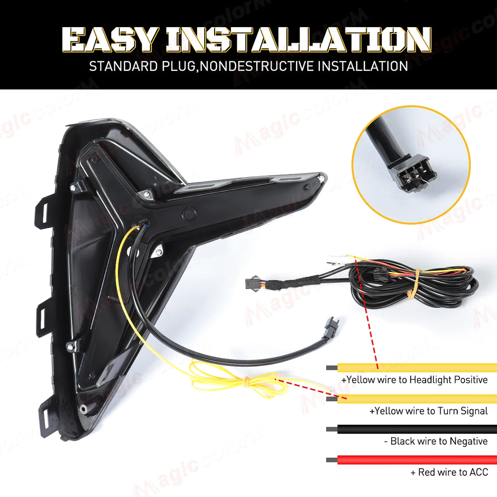 For Geely Proton S70 Emgrand DIHAO EC7 2021 2022 2023 2024 LED DRL Daytime Running Lights  | AUTOKITSHOP