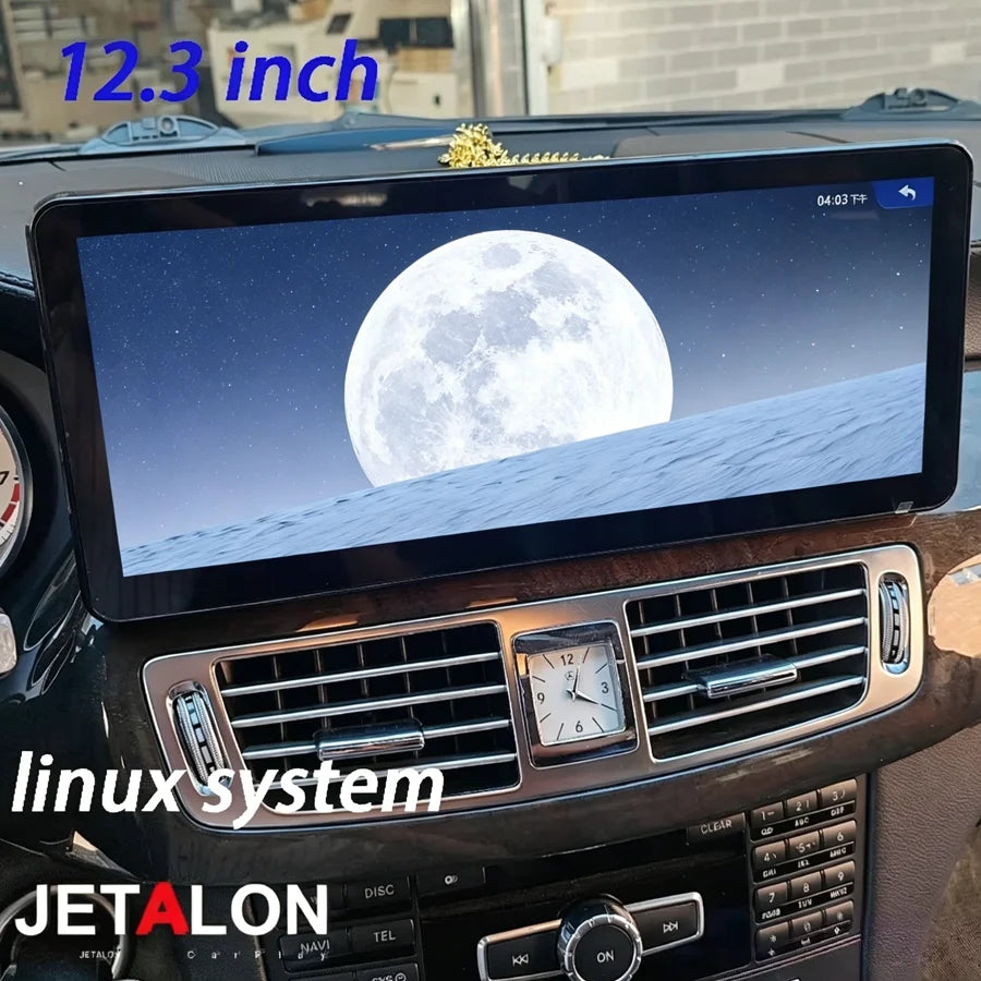 12.3''Carplay & Android Auto Car Stereo, Linux System GPS Multimedia Video Player for Merc