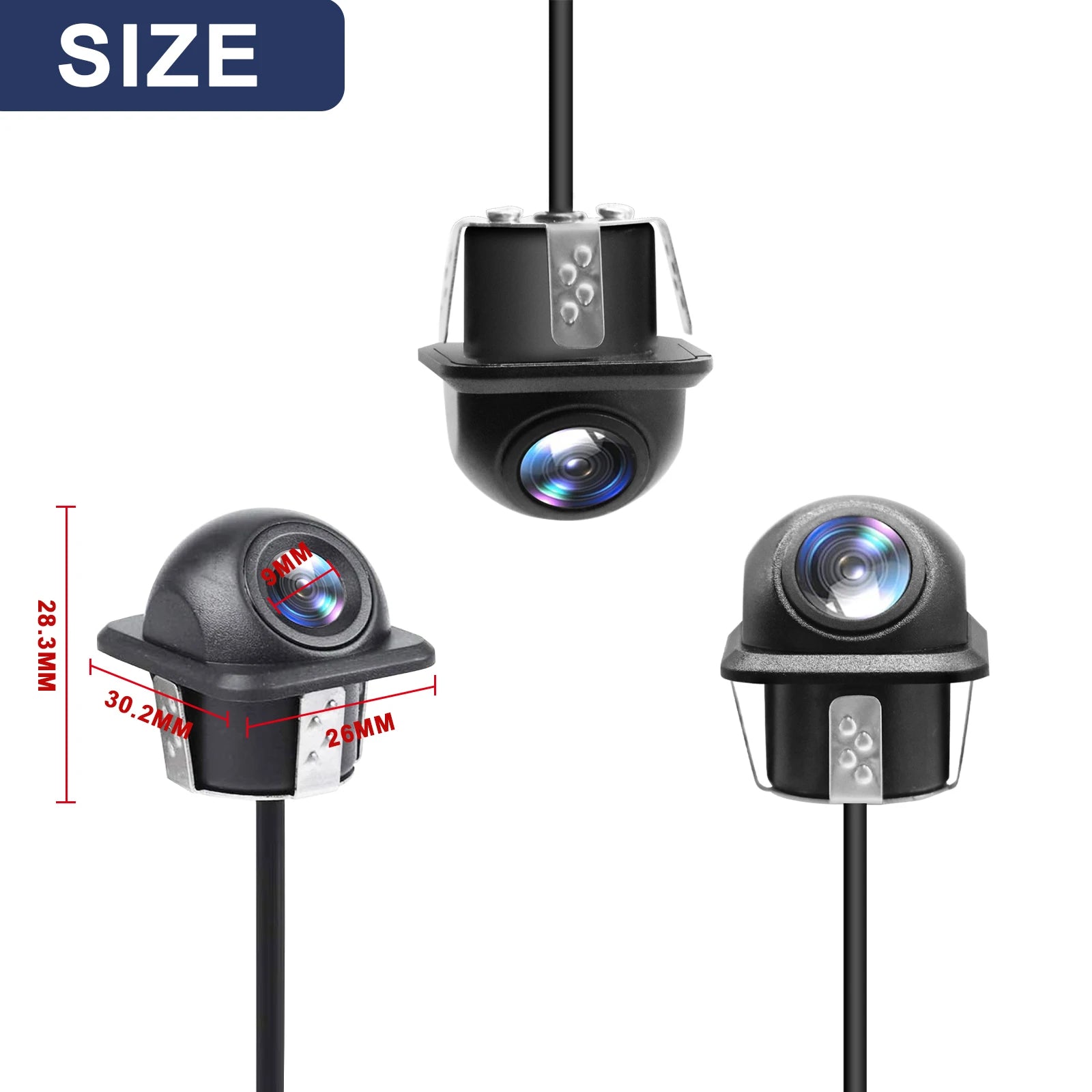 AUTOABC AHD 720P Waterproof Car Rear View Camera Suitable for BMW, Volvo, Mercedes Benz, A | AUTOKITSHOP