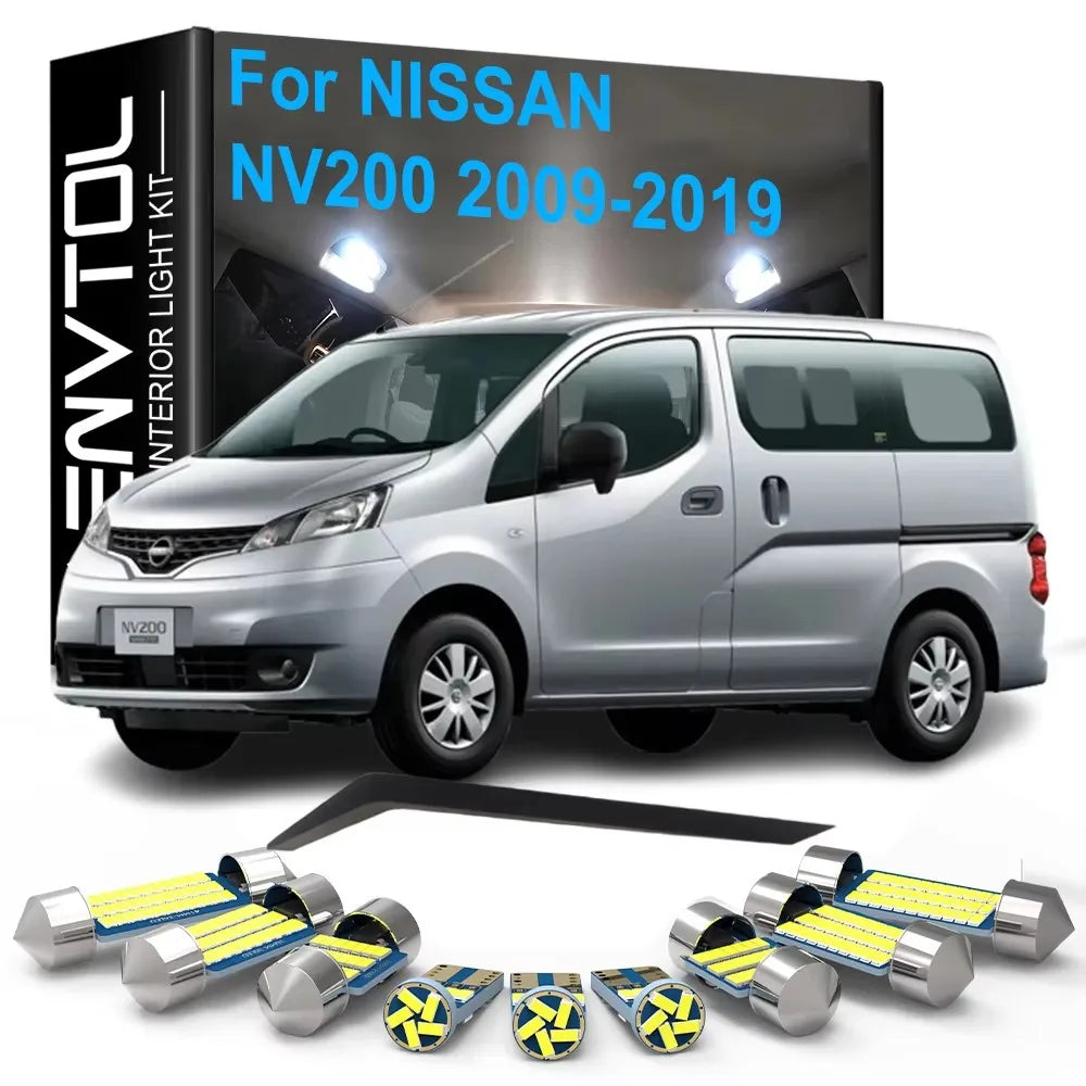 9-Piece LED Interior Light Kit for Nissan NV200 - Canbus Error-Free Bulbs | AUTOKITSHOP