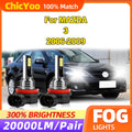60W H11 H8 H9 LED Fog Lights 20000LM CSP Chip Fog Lamps 12V 6000K White Plug And Play For