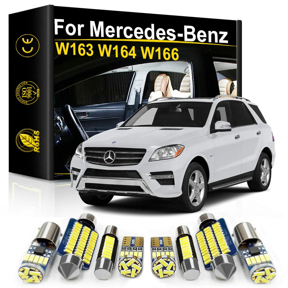 LED Interior Light Kit for Mercedes Benz W166 W164 W163 M Class M-Class ML 350 400 500 55 63 AMG 270 230 320 430 300 ...