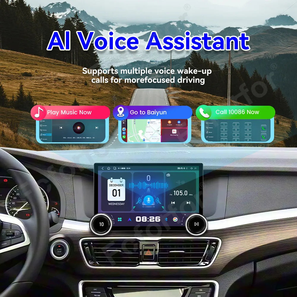 Luxury Edition HD Large Touch Display Android 15 11.5 Inch Wireless CarPlay GPS Navigation