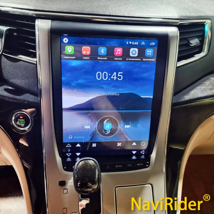 12.1" Android Screen For TOYOTA Alphard 20 Series Vellfire A20 2008-2014 Car Radio Multime