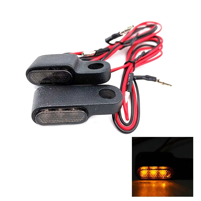 2x Orange (Clignotant) Mini Moto clignotants Feux Clignotant Lampe