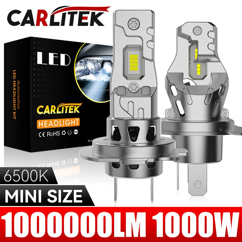 1000W Mini H7 H4 LED Headlight Bulb Wireless 8035 CSP for Car Headlamp Auto Diode Lamps H7