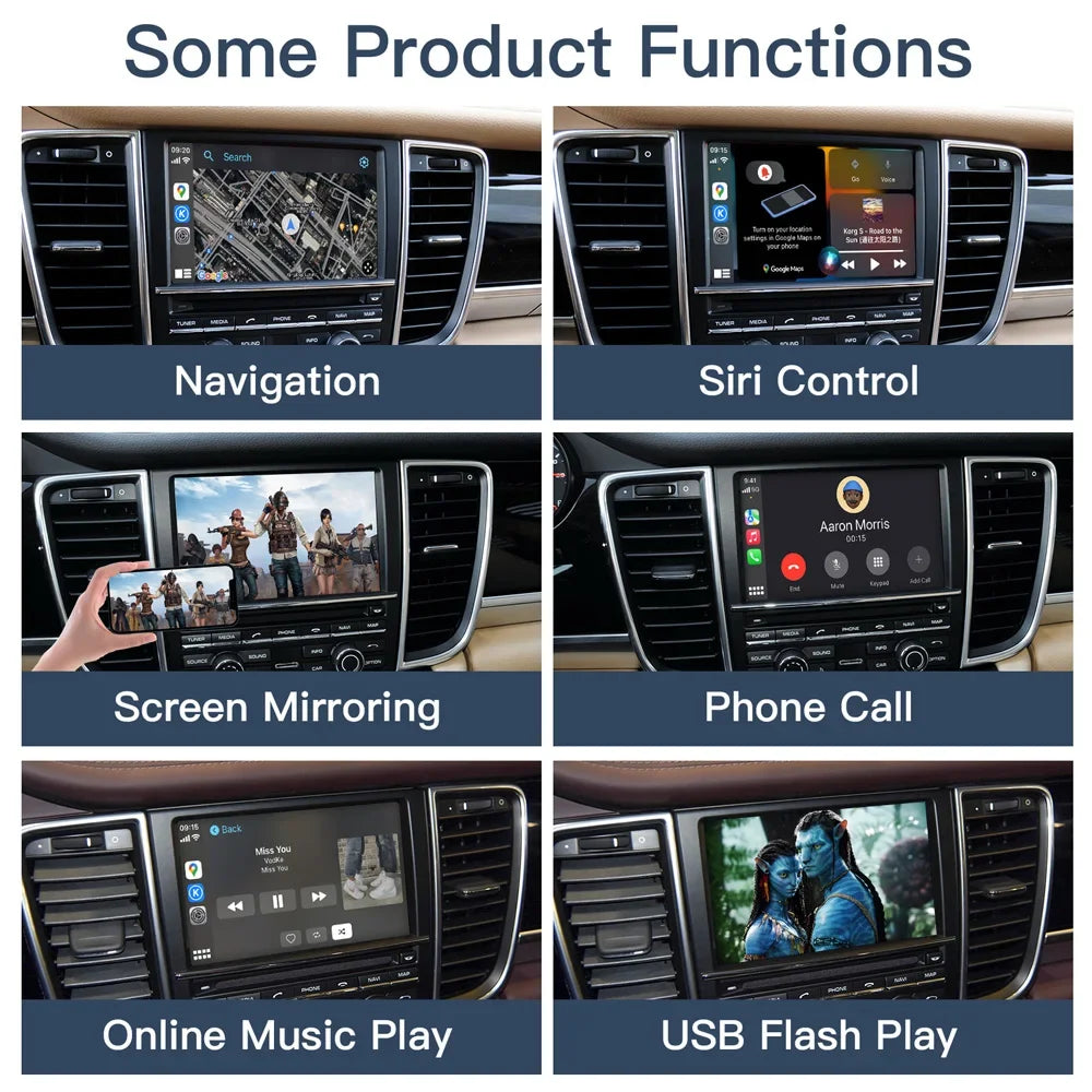 Wireless Carplay Android auto Module For Porsche PCM3.1 Panamera Cayenne Cayman Macan Boxs