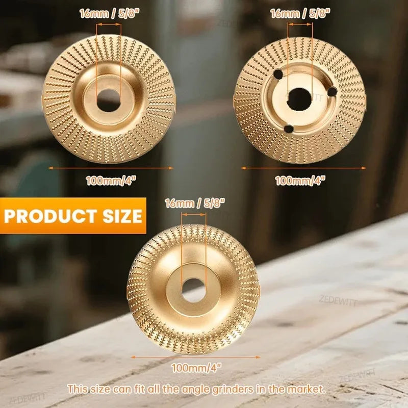 16mm Inner Diameter 3pcs Woodworking Carving Wheel Polishing Wheel Versatile Abrasive Sanding Di - Automotive LED Light