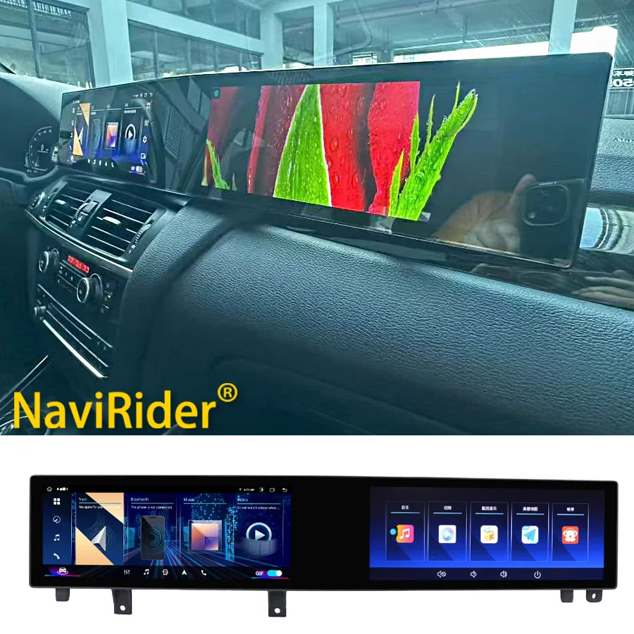 M 21" Dual Screen Auto Carplay For BMW X3 X4 F25 F26 NBT CIC 2010-2017 GPS Navigation Andr | AUTOKITSHOP