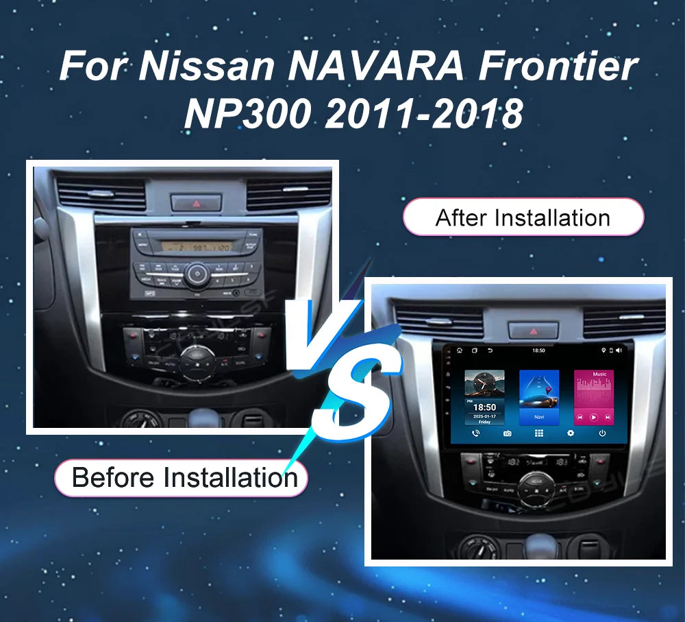 Car Android 15 Multimedia Player For Nissan NAVARA Frontier NP300 2011-2018 Auto GPS Navig