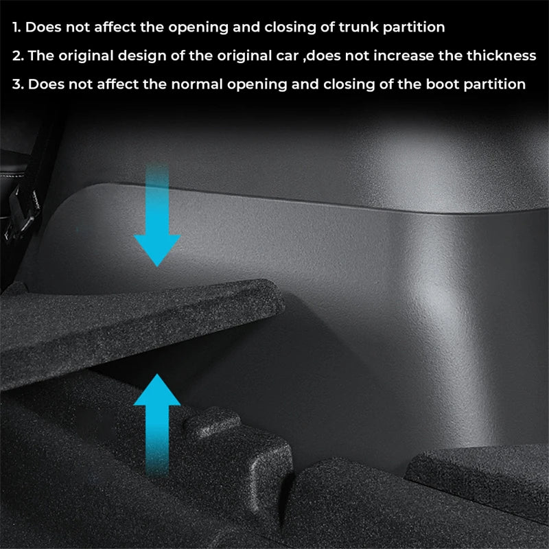 Car Rear Trunk Side Guards For Tesla Model Y 2022 2023 TPE Cover Fluff Surface Corner Protection - Automotive LED Light