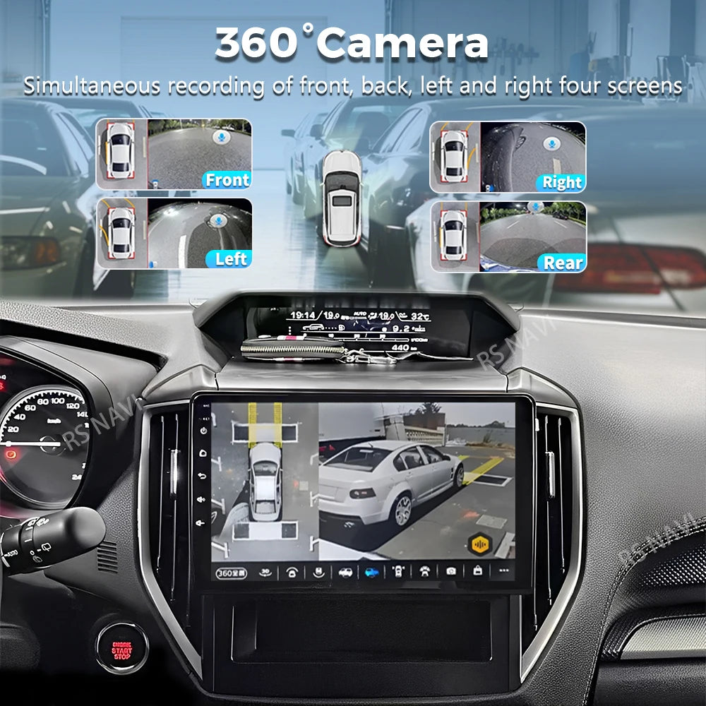 Android 16 For Subaru Forester 5 Impreza 5 2018 - 2023 2K QLED Stereo Car Radio Multimedia