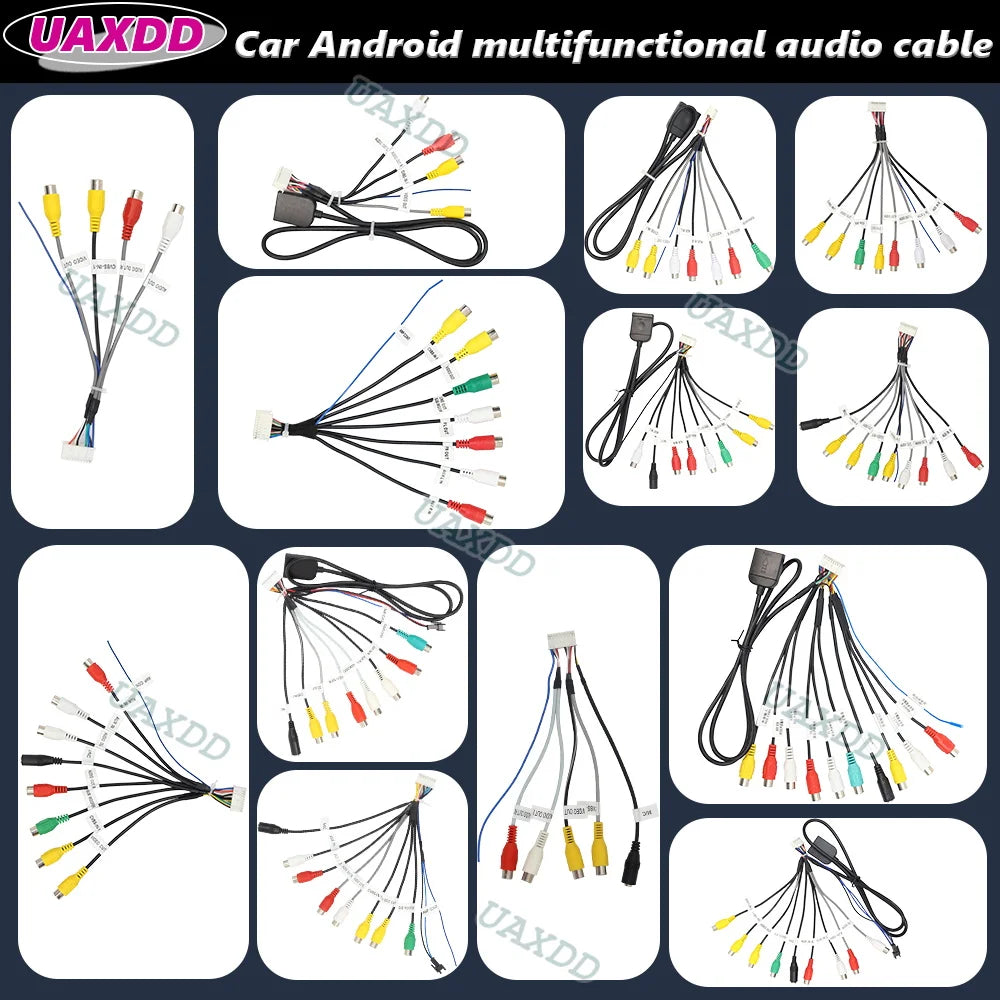 RCA 4G 2Din Car radio Android frame Kit video harness microphone Camera audio cable Card s