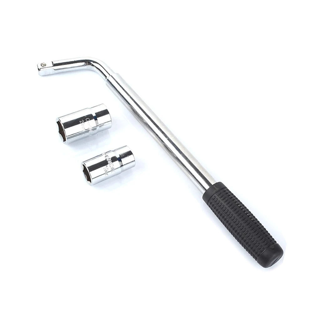 Universal Telescoping Lug Wrench 17/19/21/23mm Extendable Wheel Nut Spanner Car Tire Removal Rep - Automotive LED Light