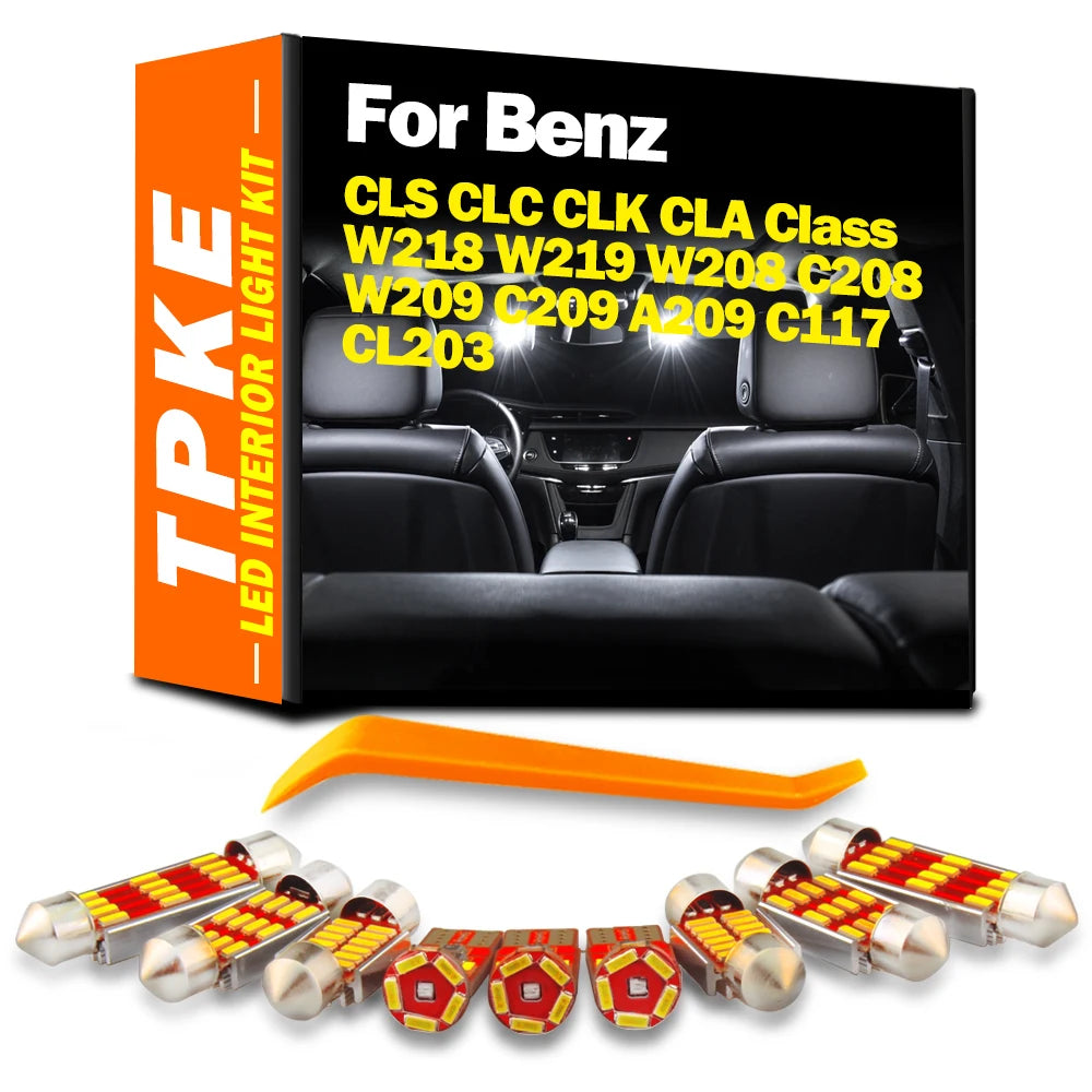 LED Interior Light Kit for Mercedes Benz CLS CLC CLK CLA Class W218 W219 W208 C208 W209 C209 A209 C117 CL203 Signal L...