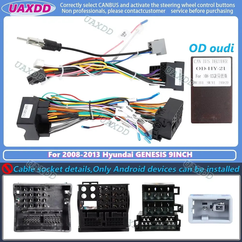 2 Din Android voiture stereo Fascia panneau cadre tableau bord Kit For 2008-2013 Hyundai G