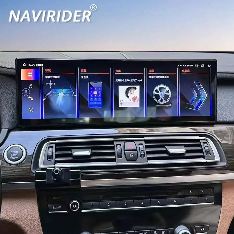 14.9Inch Android 14 Auto ID8 Car Radio Player Multimedia Stereo GPS Carplay For BMW 7 Seri