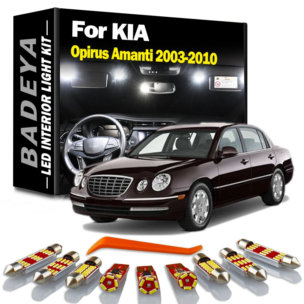 14-Piece LED Interior Light Kit for KIA 2003-2007 - Canbus Error-Free Interior Bulbs