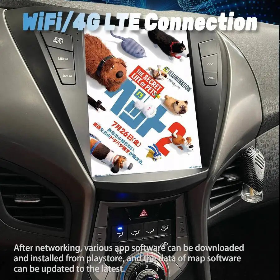 Car Radio For Hyundai ELANTRA 2011-2012 Multimedia Player 10.4'' Navi GPS Android 15 Verti