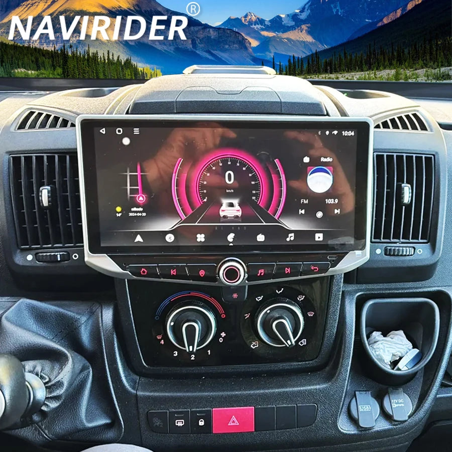 10.88inch Car Android Multimedia Screen For Fiat Ducato Peugeot Boxer Citroen Jumper 2006-