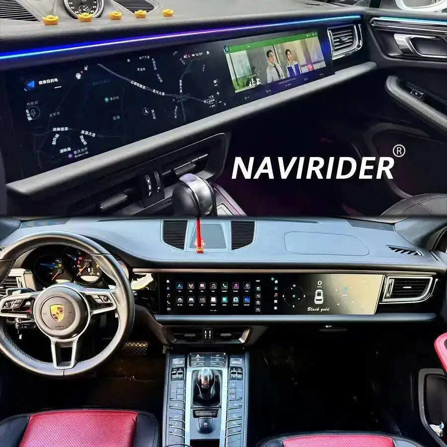 12.3+12.3 Inch Car Radio For Porsche Macan 2014-2017 Wireless Carplay Android Auto GPS Nav | AUTOKITSHOP