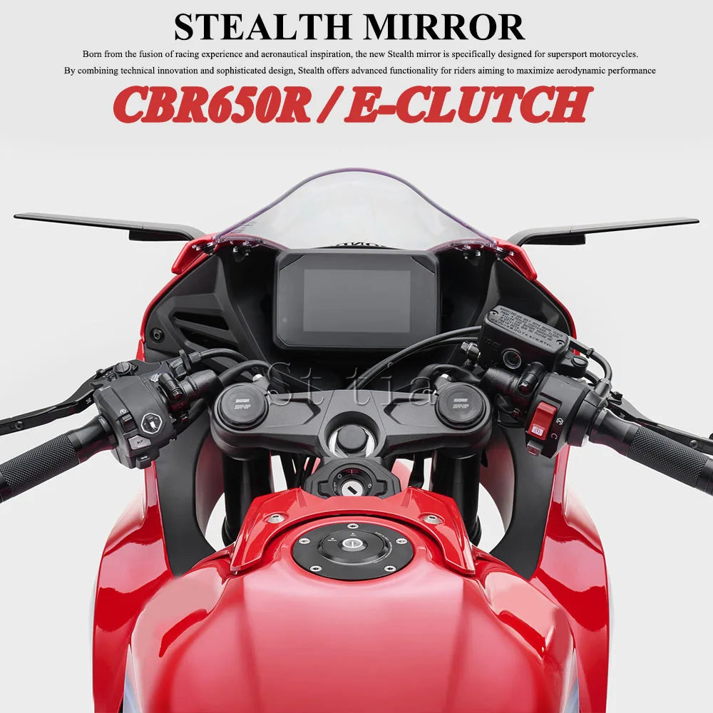 For Honda CBR650R CBR650 R 2026 CBR 650R E-Clutch 2026 Motorcycle Stealth Wing Mirrors Sports Wi - Automotive LED Light