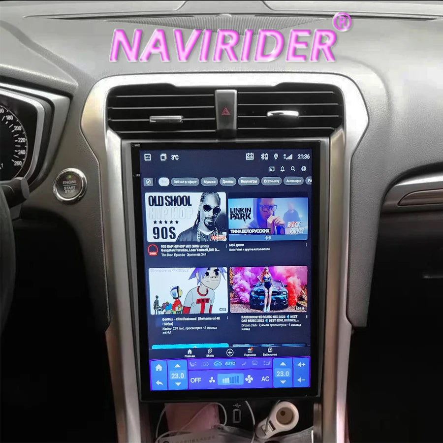 NaviRider 13.8 Inch Android 14 2K Screen For Ford Mondeo Fusion 2014 2019 GPS Car Video Pl | AUTOKITSHOP