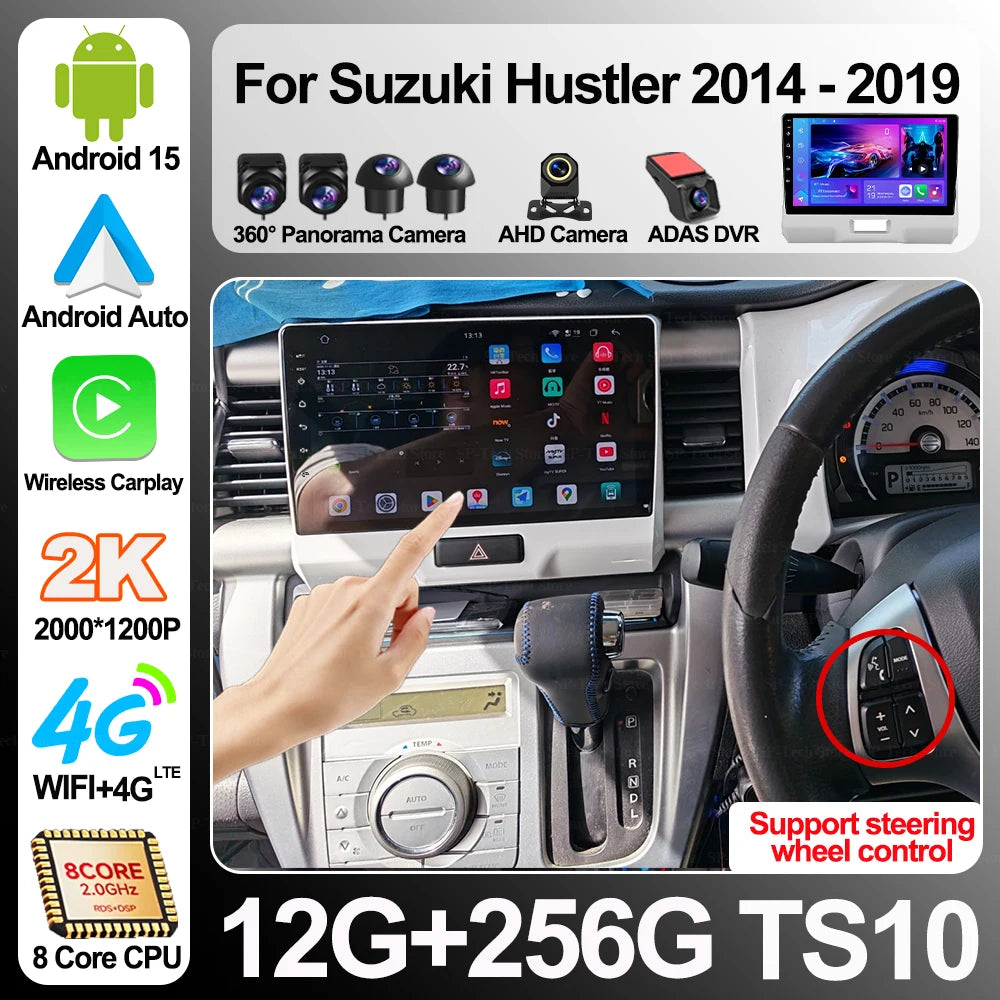 Android 16 For Suzuki Hustler 2014-2019 Car Multimedia Video Stereo Player Gps Navigation  | AUTOKITSHOP