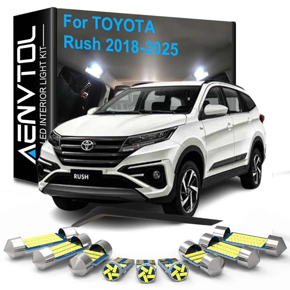8-Piece LED Interior Light Kit for Toyota Rush - Canbus Error-Free Bulbs | AUTOKITSHOP
