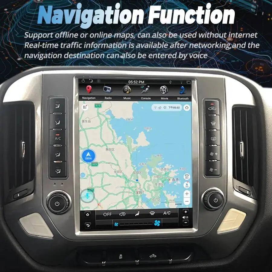 12.1inch For Chevrolet Silverado GMC SIERRA 2014 - 2018 Android Screen Radio GPS Carplay A | AUTOKITSHOP