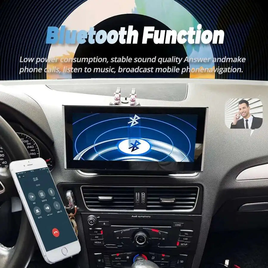 Navirider 8.8/10.25INCH Carplay Qled Screen For AUDI Q5 SQ5 09-16 Video Player Stereo Andr