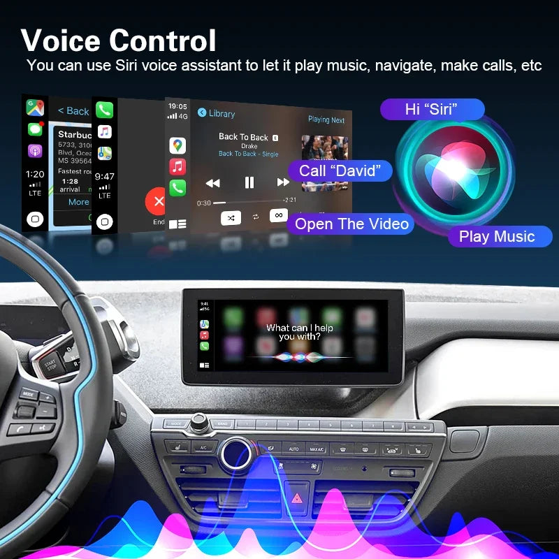 Wireless CarPlay For BMW i3 I01 NBT/EVO System 2013-2020, with Android Auto Mirror Link Ai