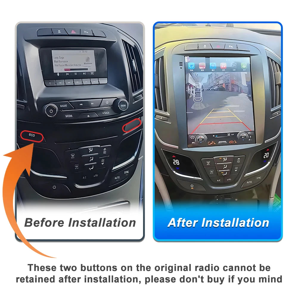 9.7 Inch Android 16 For Opel Insignia Buick Lacrosse Regal 2014-2018 Gps For Tesla Style W | AUTOKITSHOP
