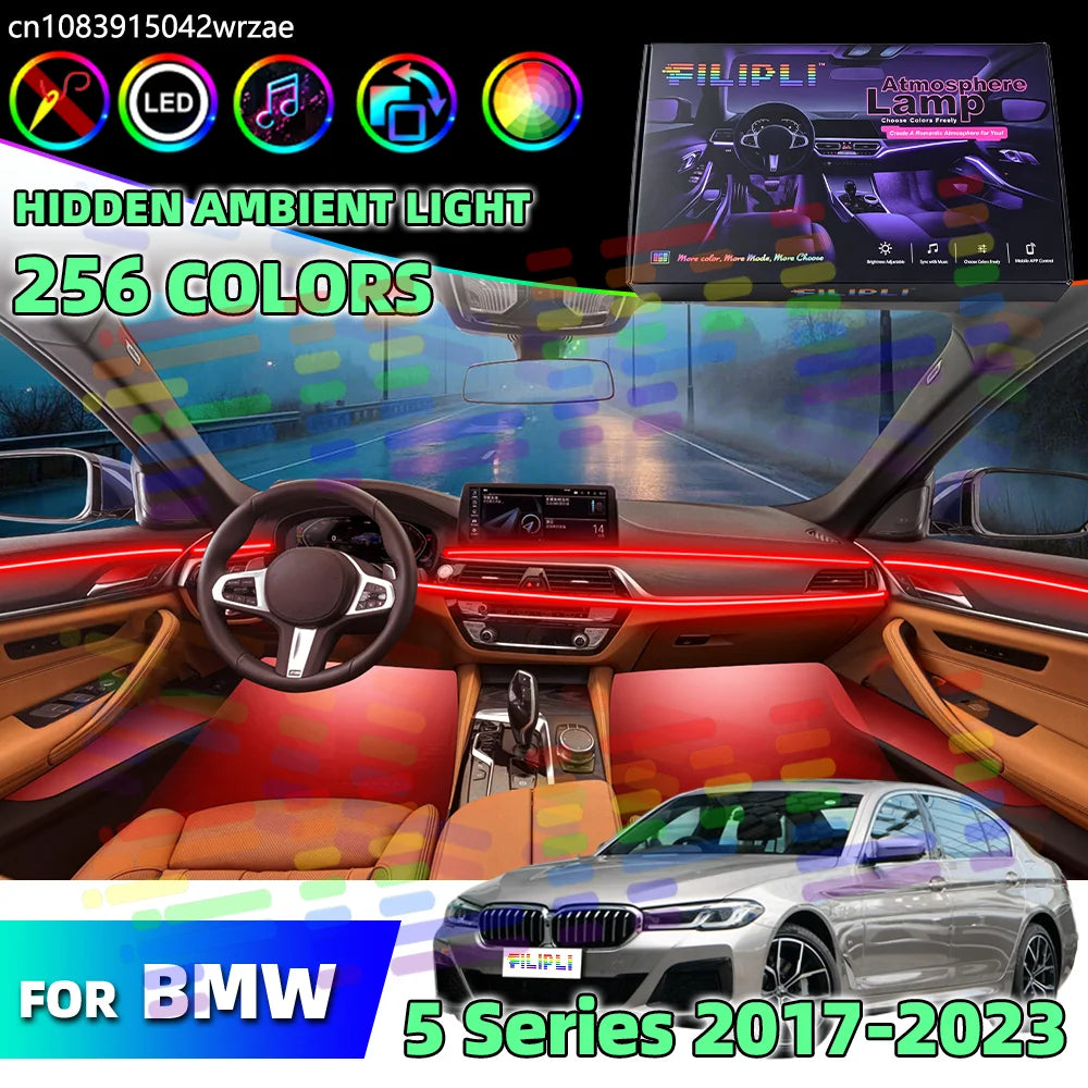 64 RGB - LED Strip - for BMW G31 G30 G38 - App Control - Car Interior Lighting | AUTOKITSHOP