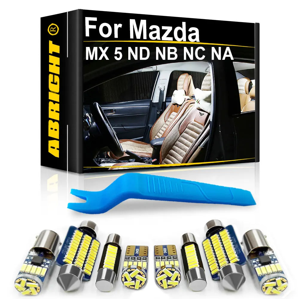 LED Interior Light Kit for Mazda MX5 MX 5 ND NB NC NA Miata MK1 MK2 MK3 - Canbus Error-Free Bulbs | AUTOKITSHOP