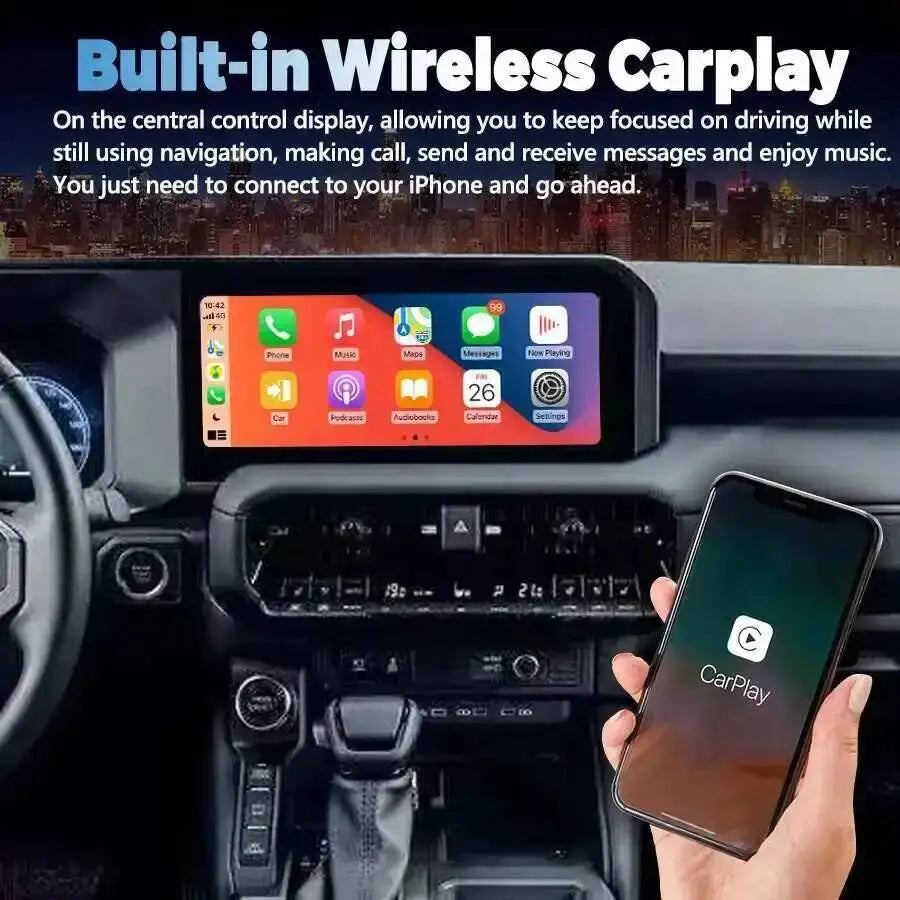 2K 12.3inch Android For Toyota Prado LC250 2023-2024 Car Stereo Radio Multimedia Player Ca