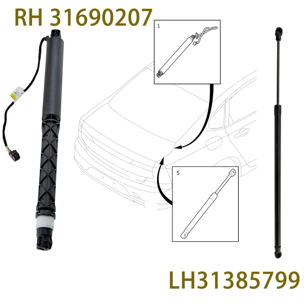 For V541 Volvo S90 2017-2020 Tailgate Support Rod Rear Tailgate Strut Electric Support Str | AUTOKITSHOP