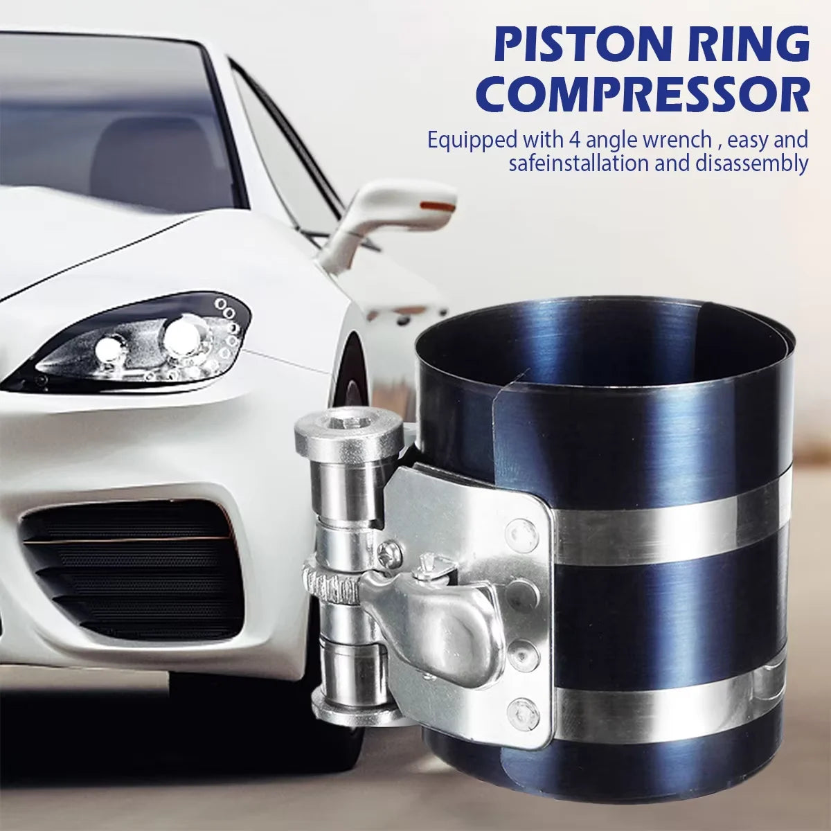 Piston Ring Installer Piston Ring Plier 53-175mm Piston Ring Compressor Tool Car Engine Vehicle  - Automotive LED Light