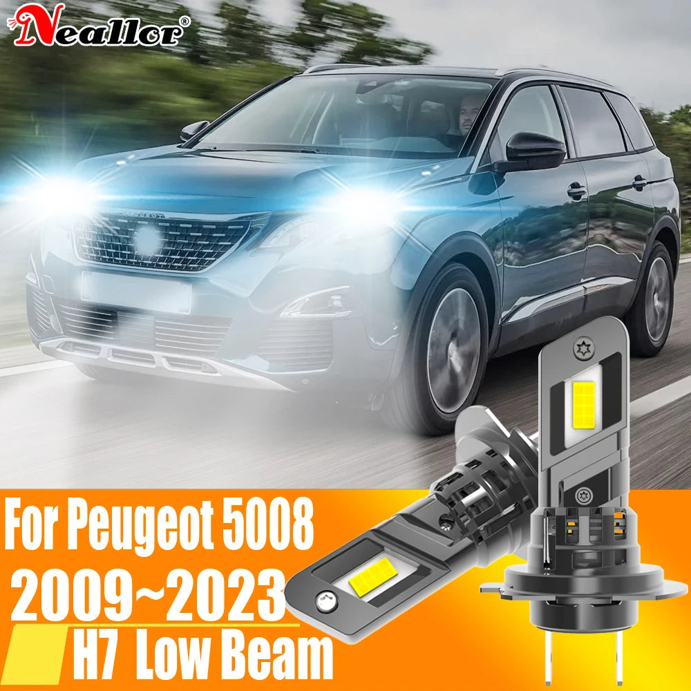 2x High Power H7 Led Headlight Canbus No Error H18 Car Bulb 6000K White Light Moto Diode L
