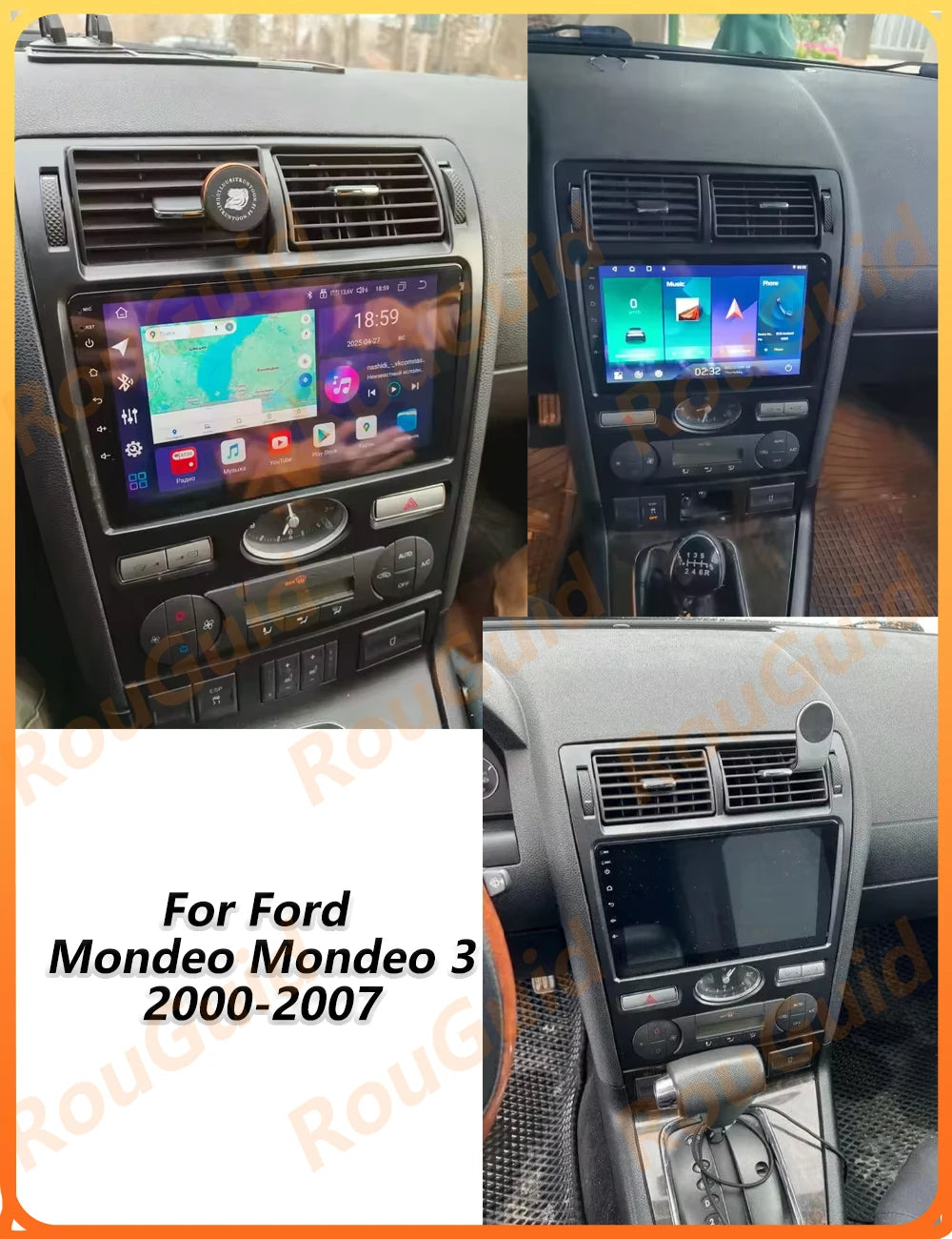 Android Auto Carplay Car Radio For Ford Mondeo MK 3 2000 2001 2002 2003 2004 2005 2006 200 | AUTOKITSHOP