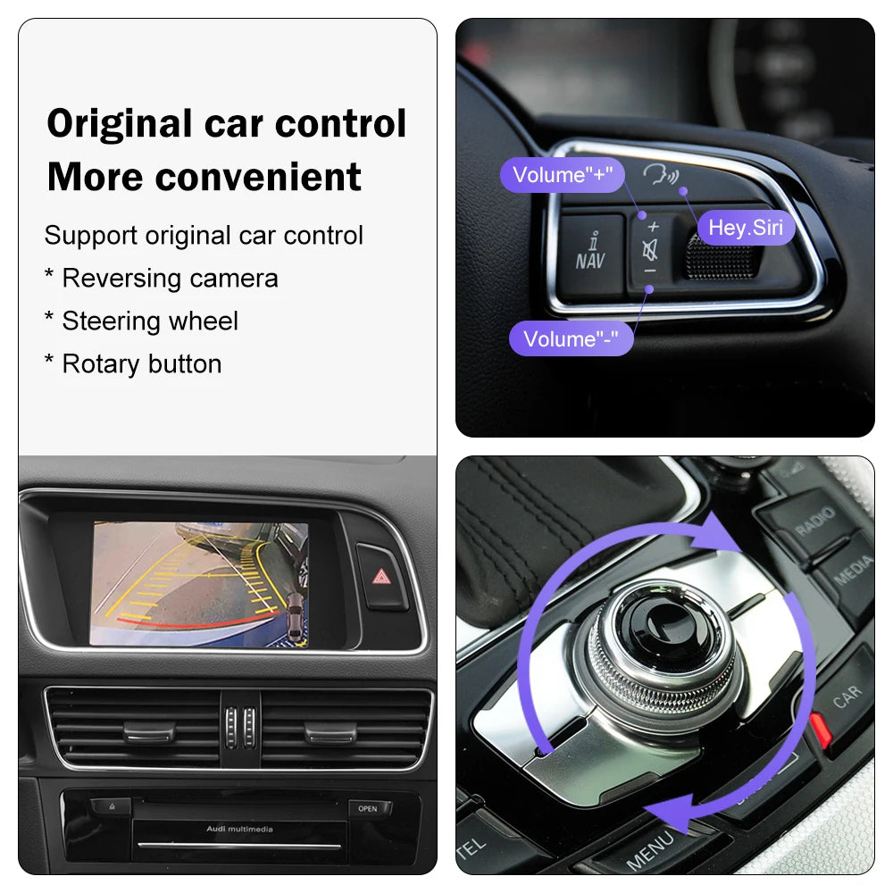Wireless CarPlay for Audi Q5 2009-2017,Support Android Auto MirrorLink Air Play Siri Origi | AUTOKITSHOP