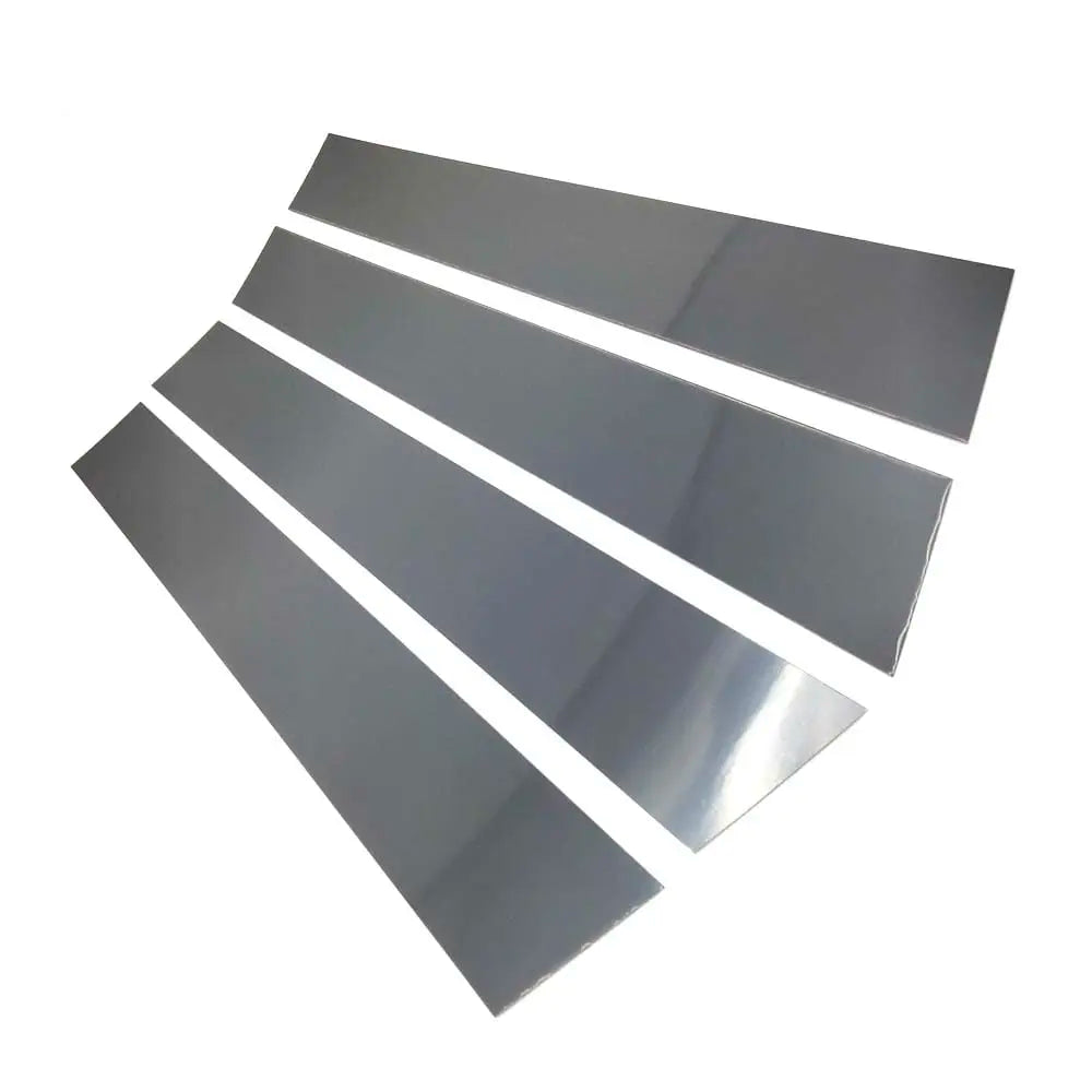 Pillar Posts Door Window Trim Cover Kit Glossy Piano Black for Fiesta