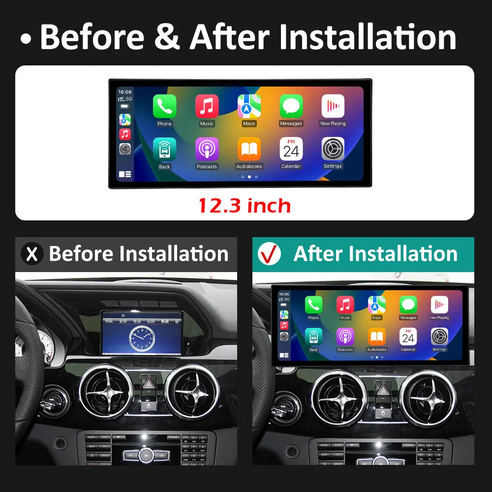 for Benz GLK X204 2013 - 2015 Car Multimedia Player Android System DSP Stereo BT Intellige | AUTOKITSHOP