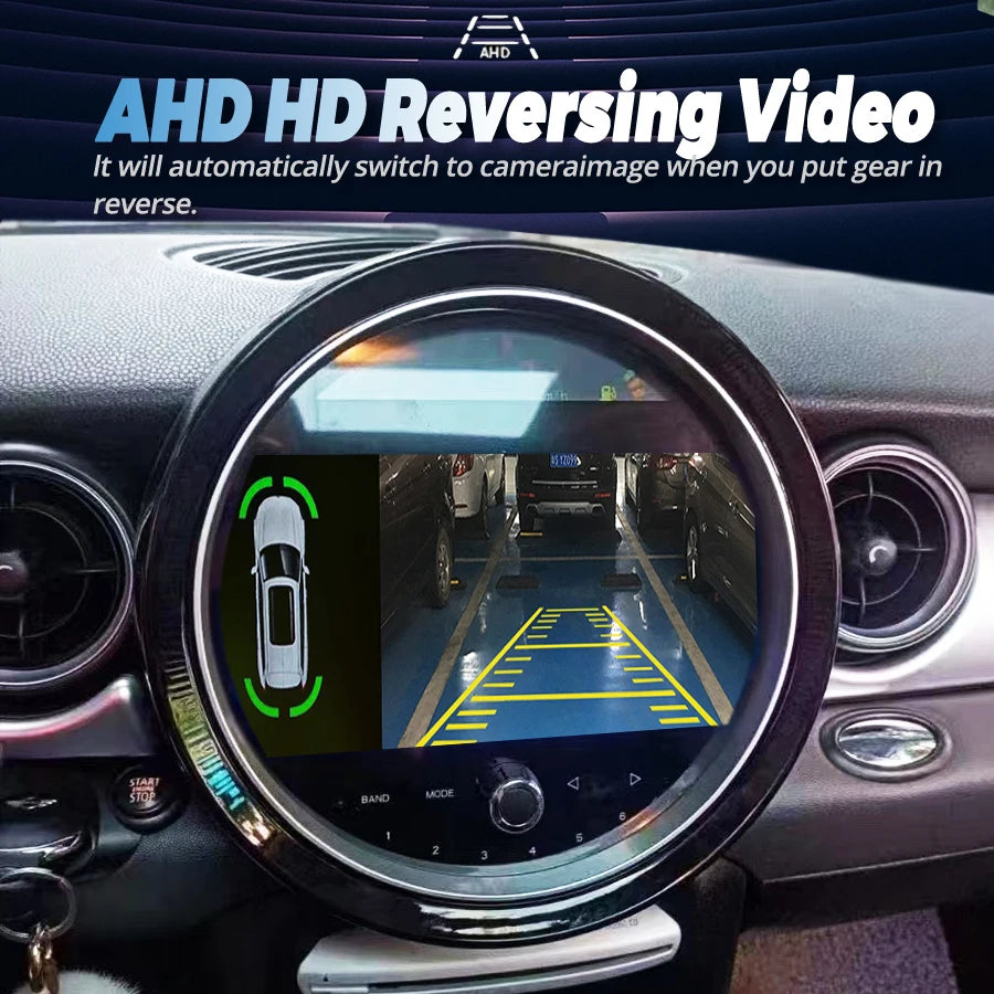 Android 15 AHD Qled Screen For BMW Mini R56 2007-2010 Car Radio GPS WIFI Video Stereo Mult